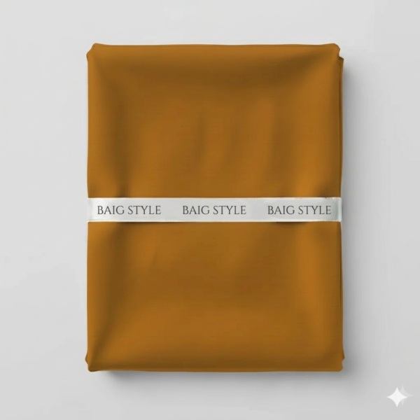 Unstitched Wash & Wear Suit (Camel-Gold)